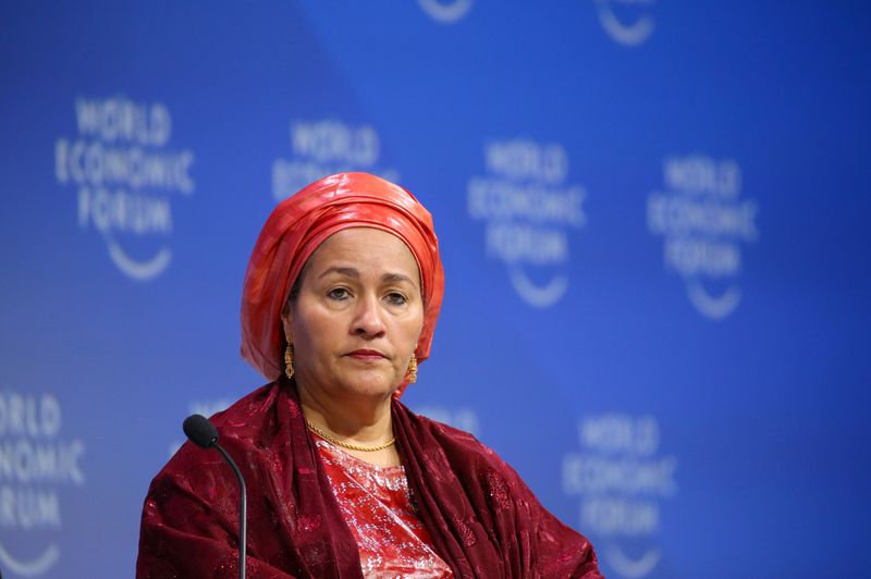 FILE PHOTO:  Amina Mohammed, Deputy Secretary-General of the United