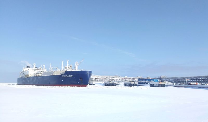 FILE PHOTO: Ice-breaking tanker Christophe de Margerie is docked in
