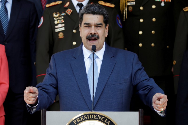 FILE PHOTO: Venezuela’s President Maduro holds a news conference at
