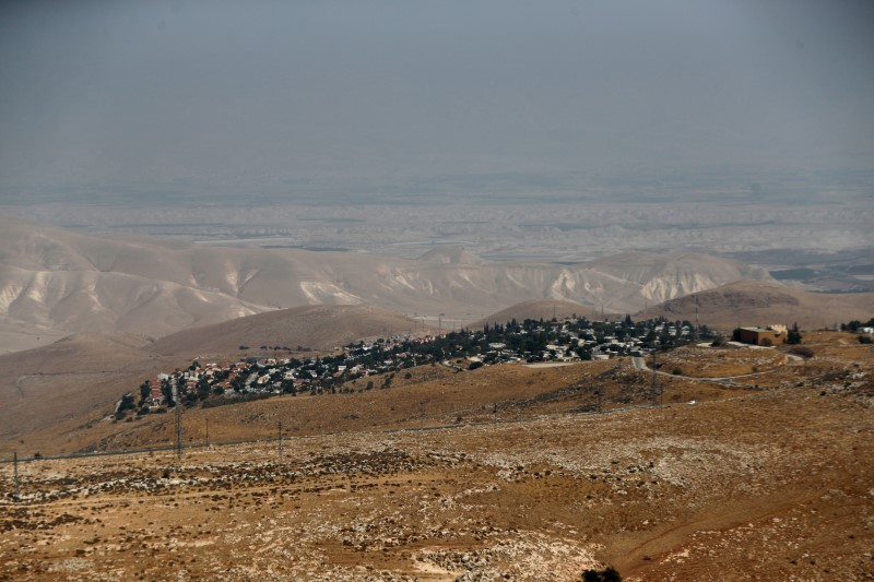 A general view of the Israeli settlement of Maale Efraim