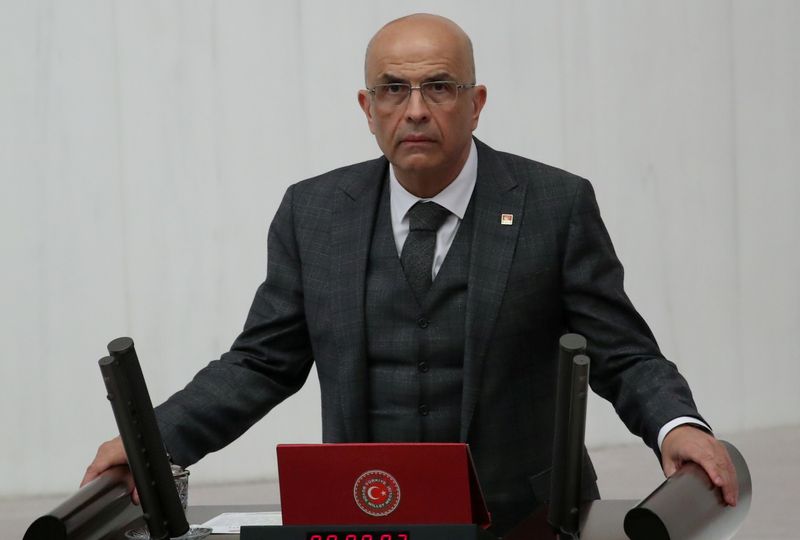 FILE PHOTO: Enis Berberoglu, the first lawmaker from the main
