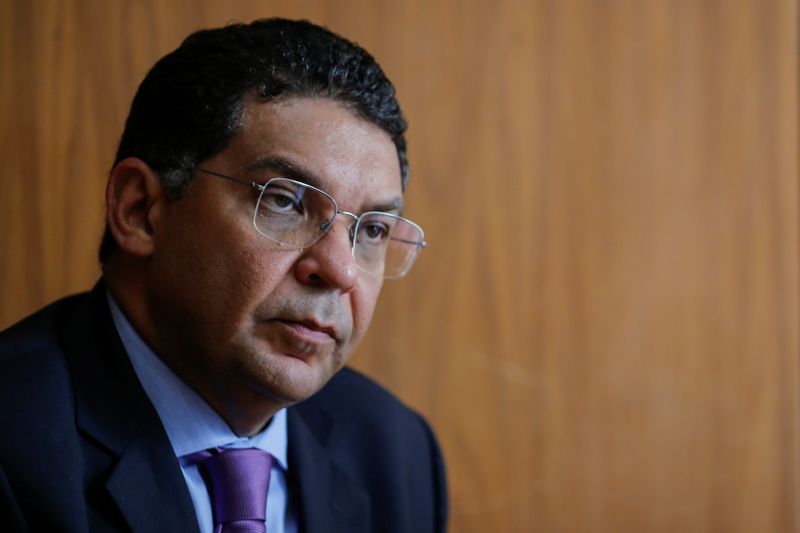 Brazil’s Secretary of the Treasury Mansueto Almeida attends an interview