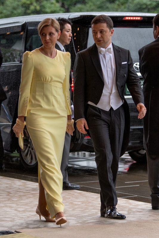 FILE PHOTO: Ukraine’s President Volodymyr Zelensky and his wife Olena