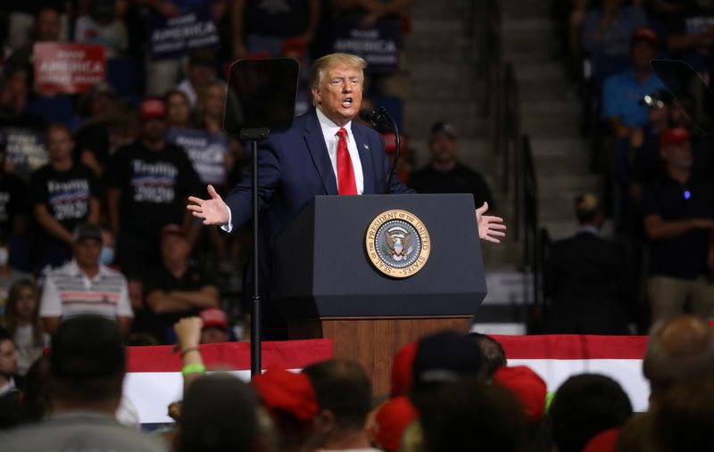 U.S. President Donald Trump holds his first re-election campaign rally