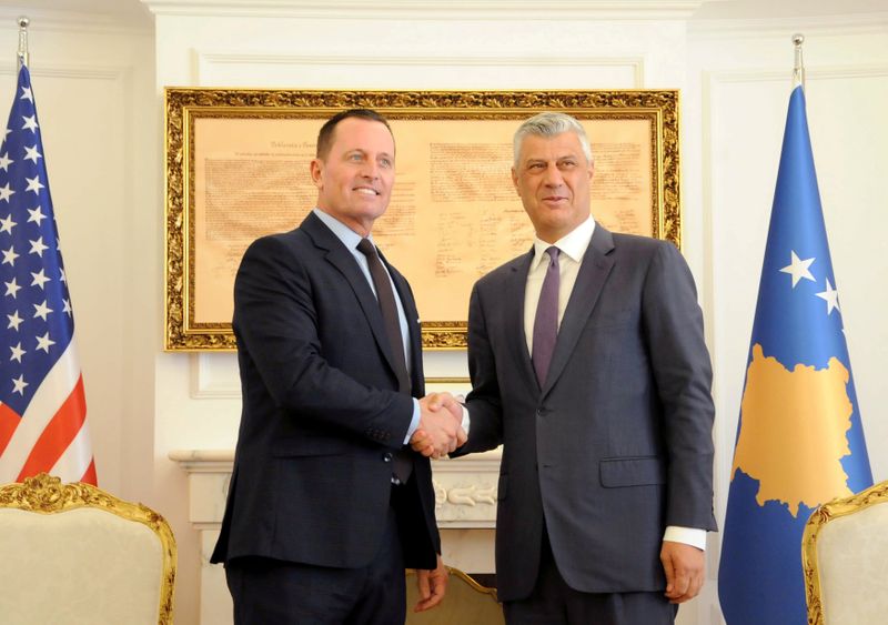 FILE PHOTO: U.S. special envoy Grenell meets Kosovo President Thaci