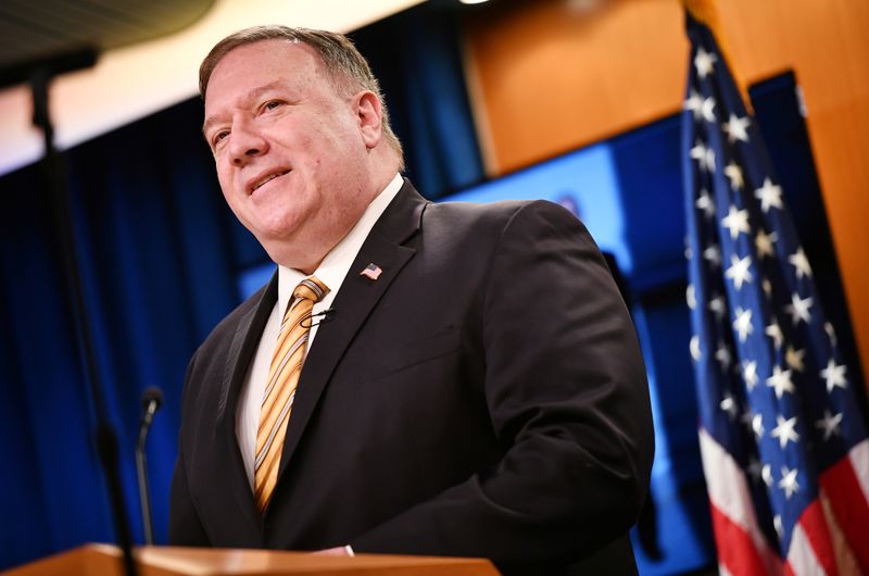 U.S. Secretary of State Mike Pompeo gives news conference in