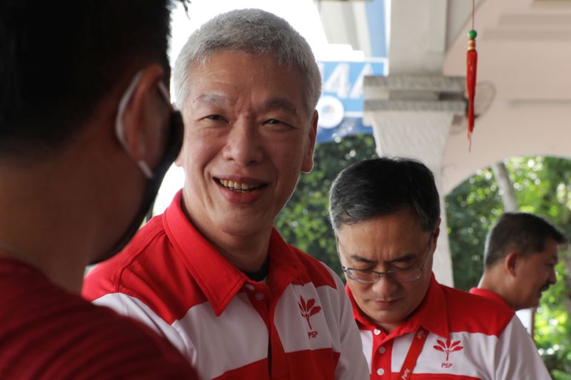 Lee Hsien Yang of the Progress Singapore Party meets residents