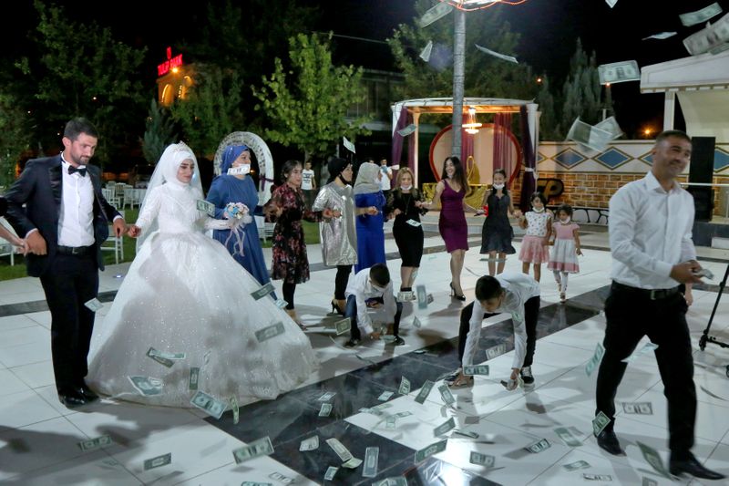 A wedding ceremony amid the spread of the coronavirus disease