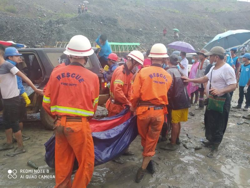 FILE PHOTO:  Jade mine collapses following a landslide in