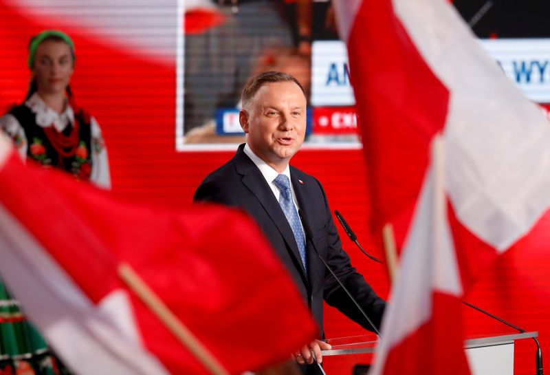 FILE PHOTO: First round of presidential elections in Poland