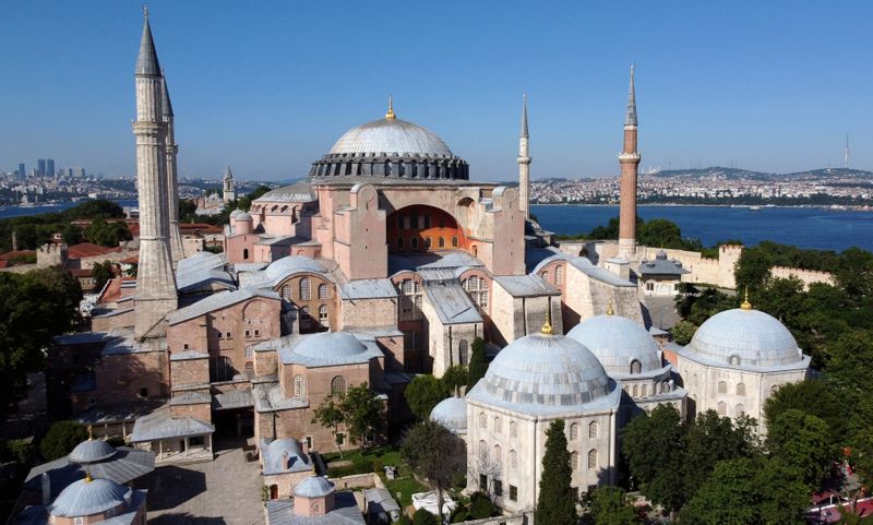 FILE PHOTO: Byzantine-era monument of Hagia Sophia or Ayasofya is