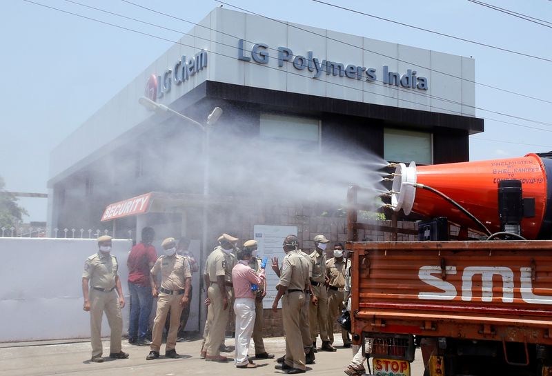 FILE PHOTO: Gas leak at LG Polymers plant in Visakhapatnam,