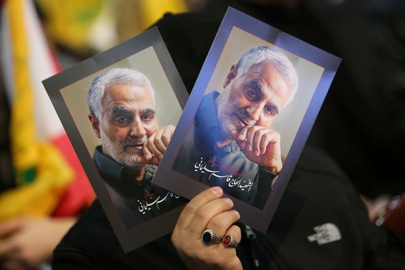 FILE PHOTO: A supporter of Lebanon’s Hezbollah leader Sayyed Hassan