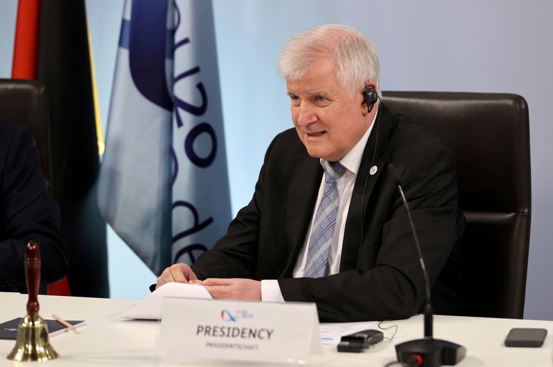 FILE PHOTO: Germany’s Interior Minister Horst Seehofer hosts a meeting