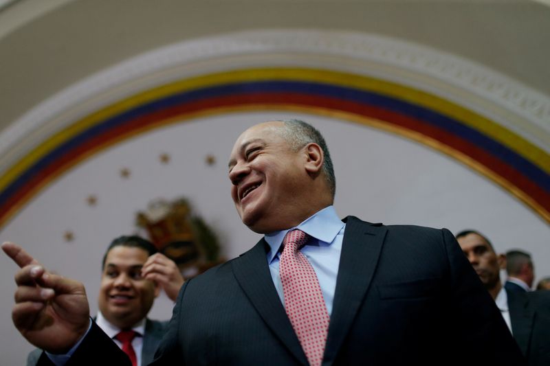 FILE PHOTO: Venezuela’s National Constituent Assembly President Diosdado Cabello leaves