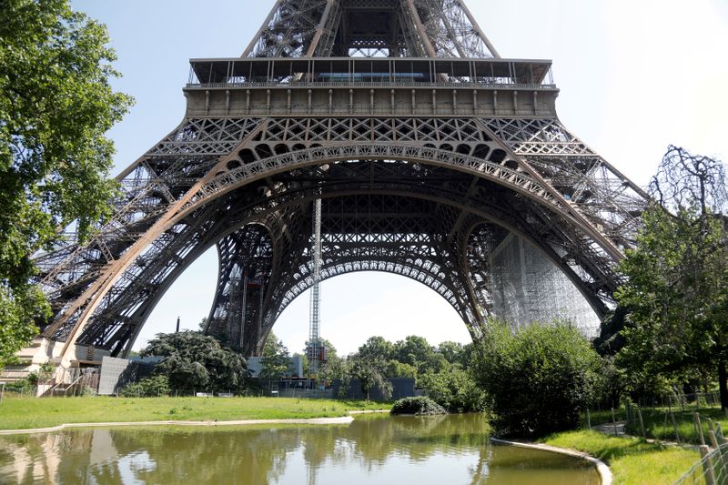 FILE PHOTO: Paris’ Eiffel tower re-opens to the public