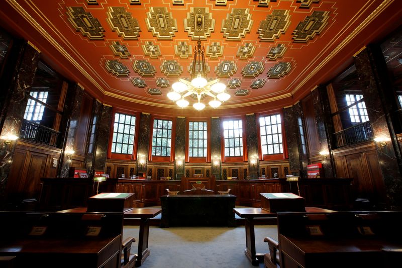 FILE PHOTO: The main courtroom of the Swiss Federal Supreme