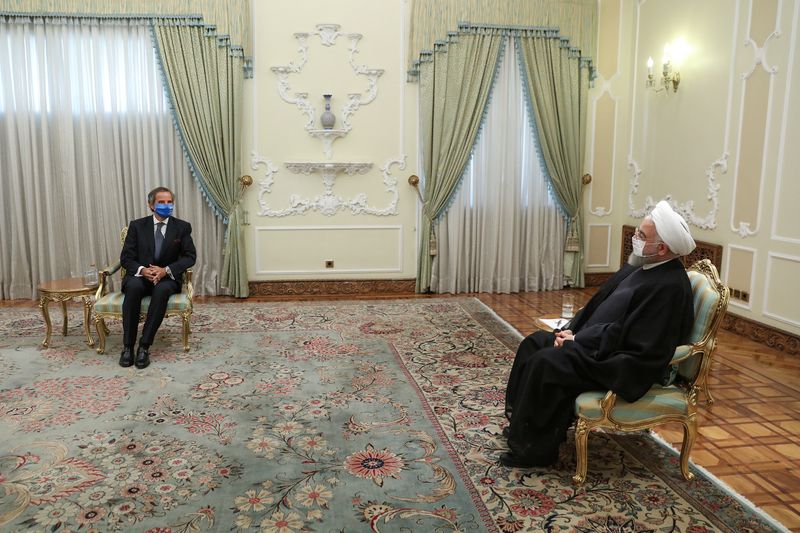 Iranian President Hassan Rouhani meets with International Atomic Energy Agency