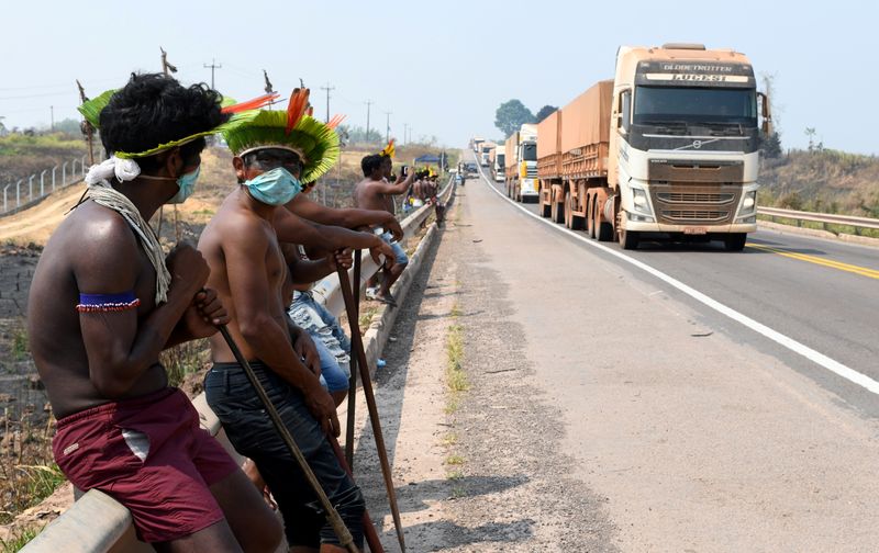 FILE PHOTO: Kayapo indigenous people are seen after the reopening