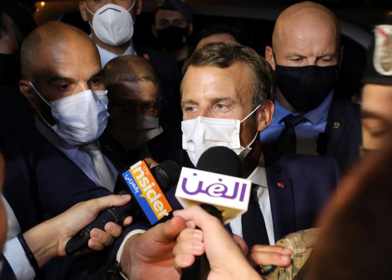 French President Emmanuel Macron visits Lebanon