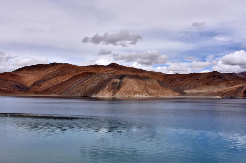 FILE PHOTO: A view of Pangong Tso lake in Ladakh