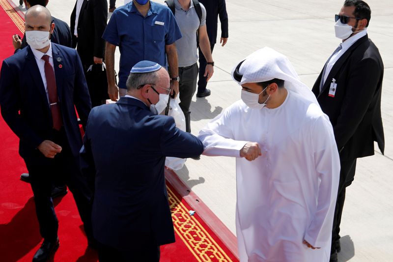 FILE PHOTO: Israeli delegation, Trump aides, visit UAE for talks