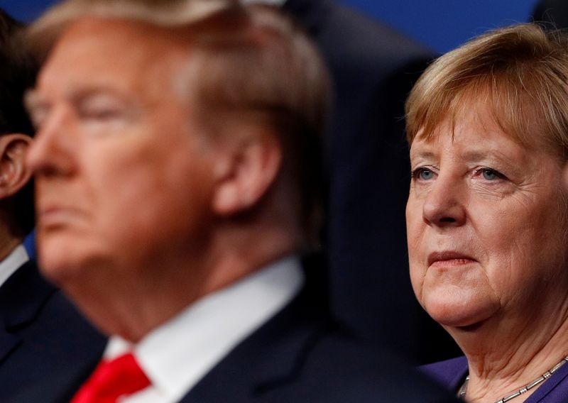 FILE PHOTO: U.S. President Donald Trump and Germany’s Chancellor Angela