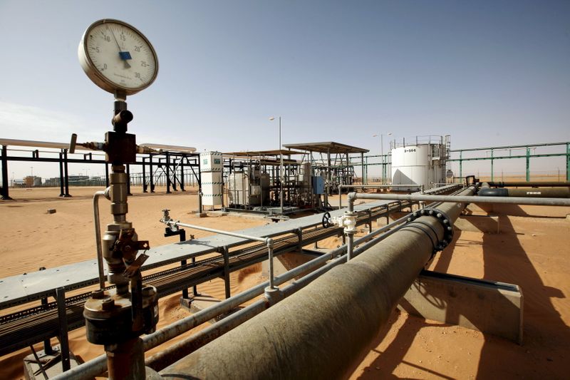 A general view of the El Sharara oilfield, Libya