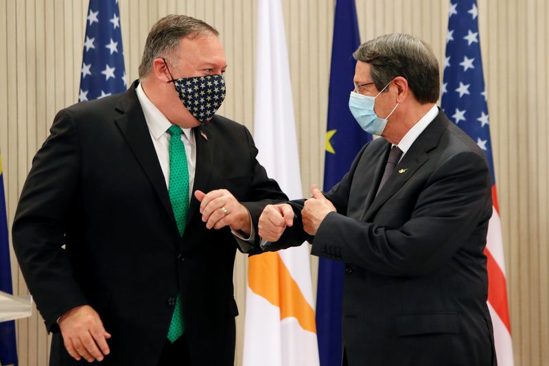 U.S. Secretary of State Mike Pompeo meets with Cypriot President