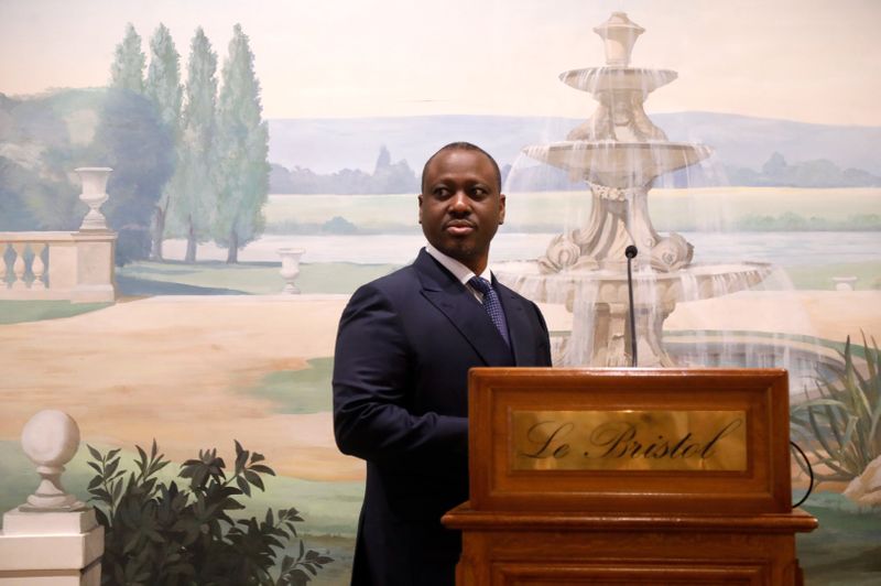 Ivory Coast presidential candidate Guillaume Soro holds news conference in