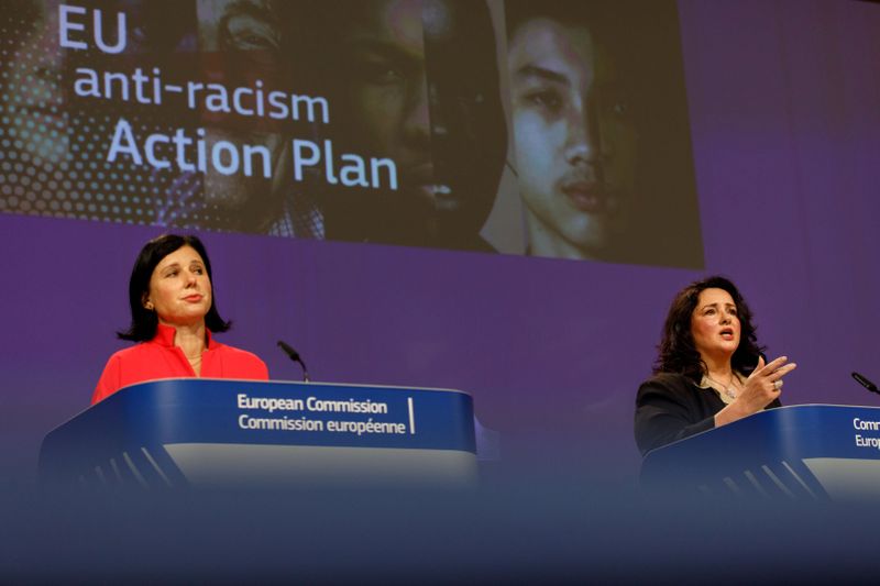 Media conference on EU anti-racism Action Plan at EC HQ