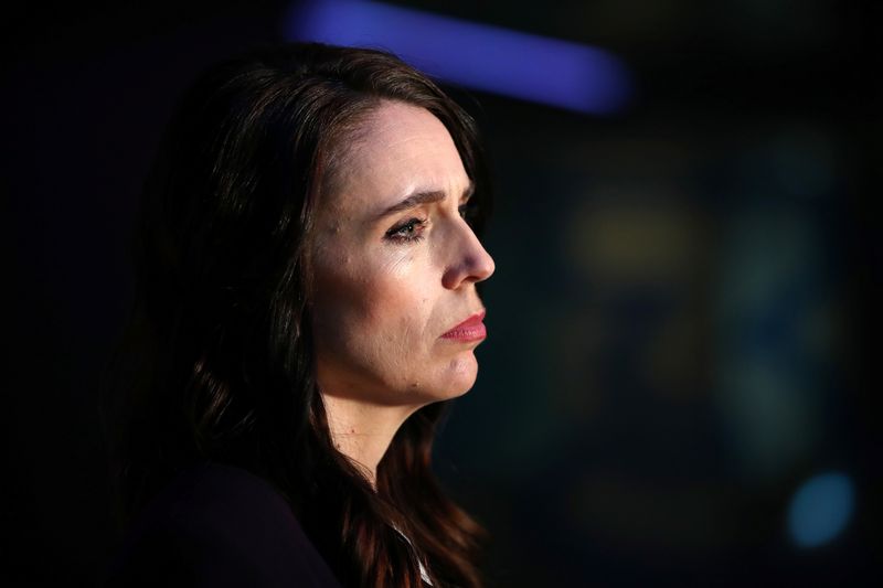 New Zealand Prime Minister Ardern addresses the media after a