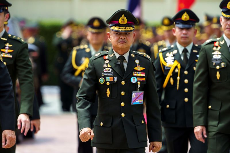 Thailand’s Royal Army Chief General Narongpan Jitkaewthae participates in the