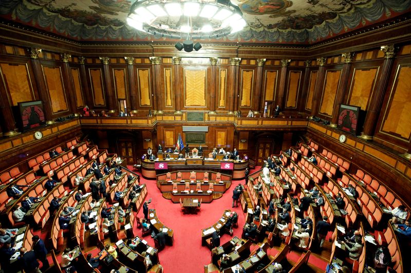 FILE PHOTO: A general view of the Senate hall, in