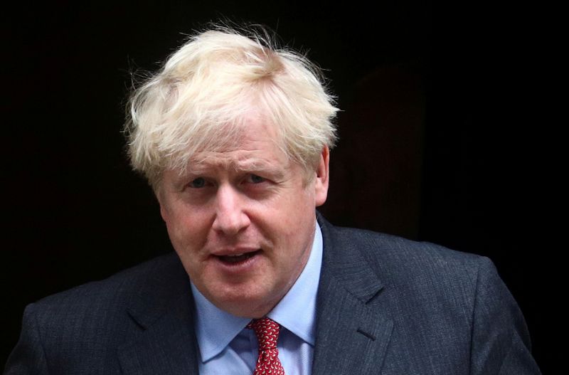 FILE PHOTO: Britain’s Prime Minister Boris Johnson leaves 10 Downing