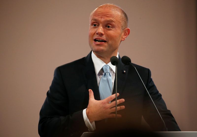 Outgoing Prime Minister and Labour Party leader Joseph Muscat delivers