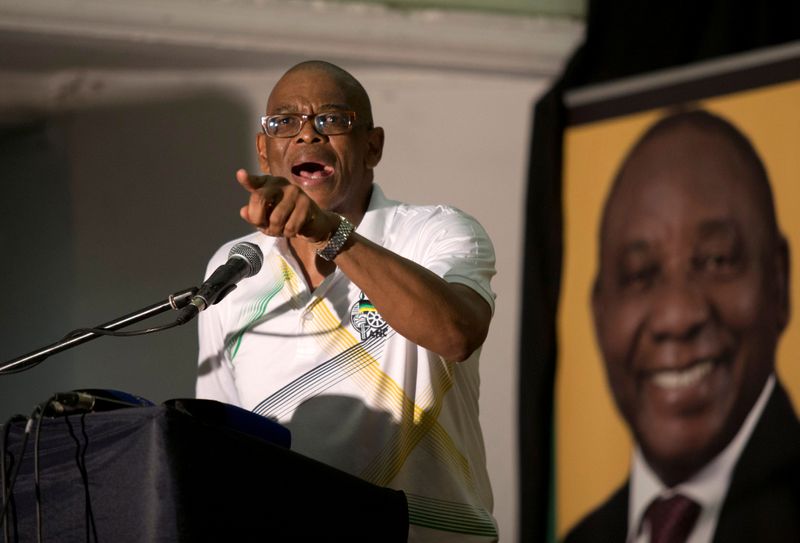 African National Congress Secretary General Ace Magashule speaks during an