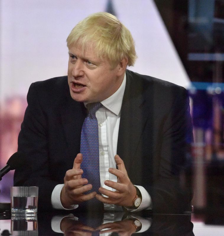 Britain’s PM Johnson appears on The Andrew Marr Show in