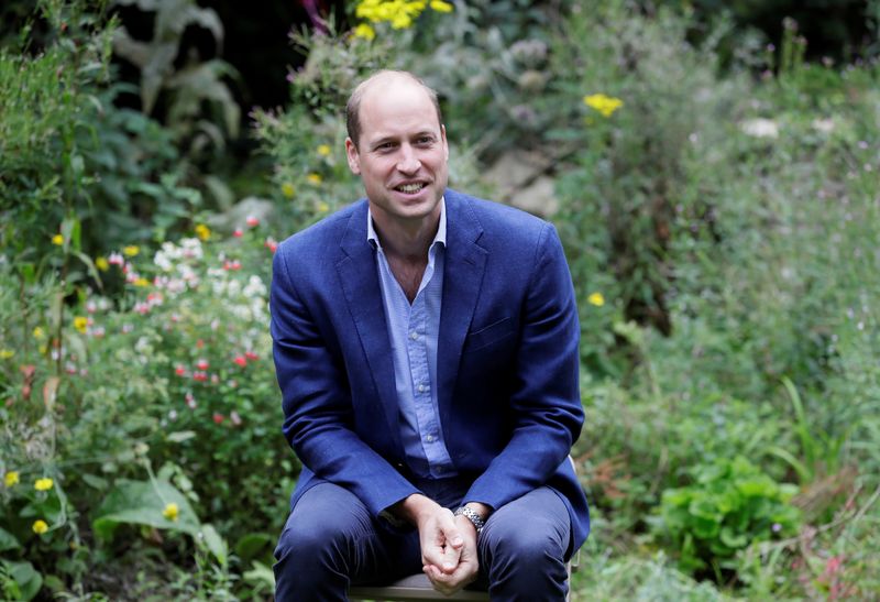 Britain’s Prince William, Duke of Cambridge visits the Garden House