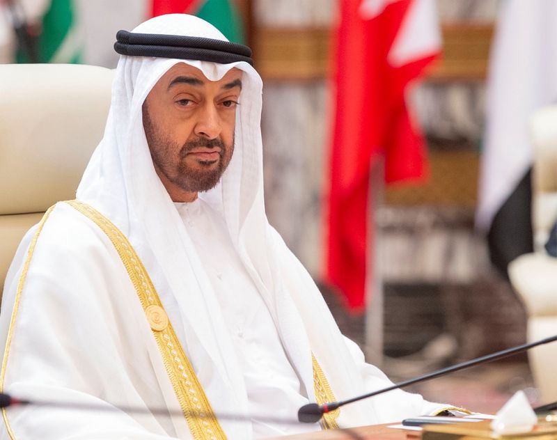 Abu Dhabi’s Crown Prince Sheikh Mohammed bin Zayed al-Nahyan attends