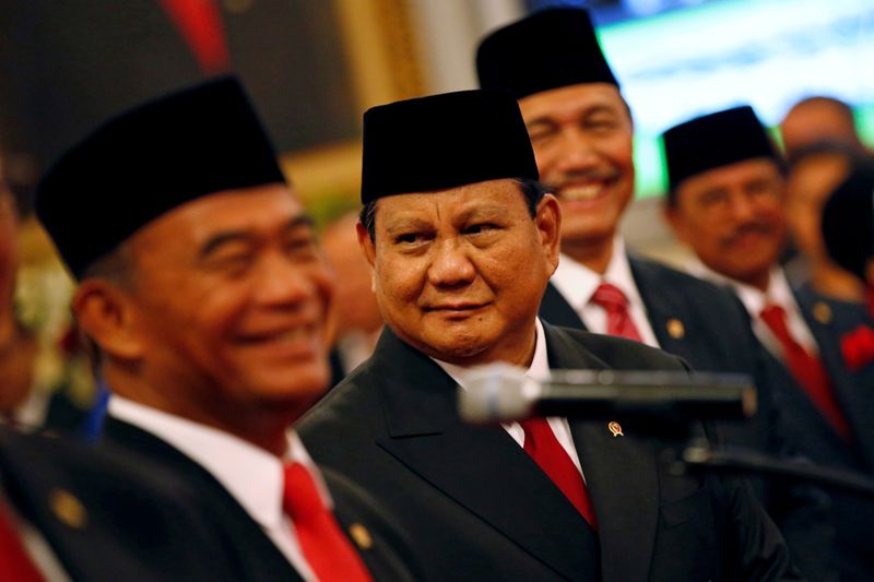 FILE PHOTO: Head of Gerindra Party Prabowo Subianto, who was