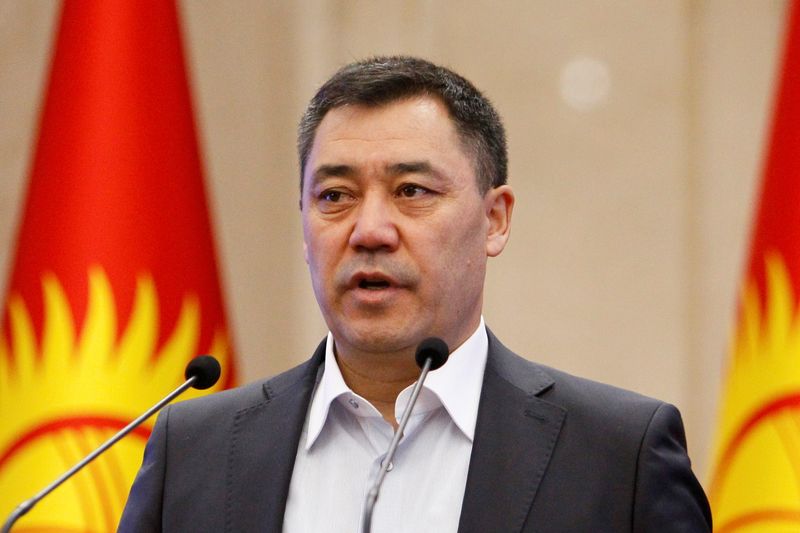 Kyrgyzstan’s Prime Minister Japarov attends a session of parliament in