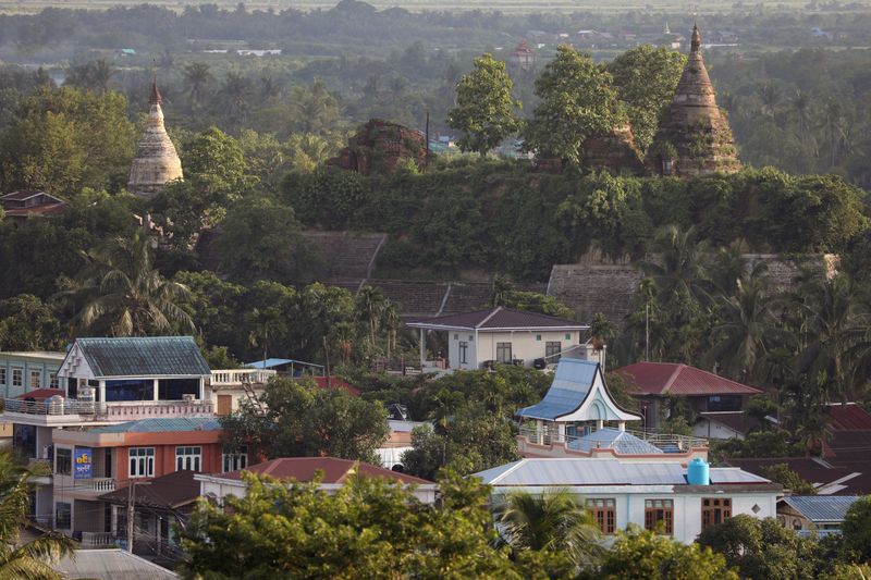 FILE PHOTO: Landscape view of downtown with ancient pagodas in