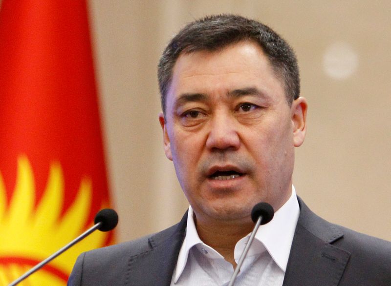 FILE PHOTO: Kyrgyzstan’s Prime Minister Japarov attends a session of