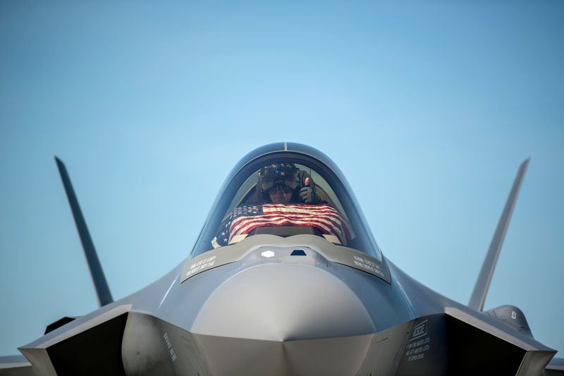 FILE PHOTO: An F-35 pilot prepares for take off from