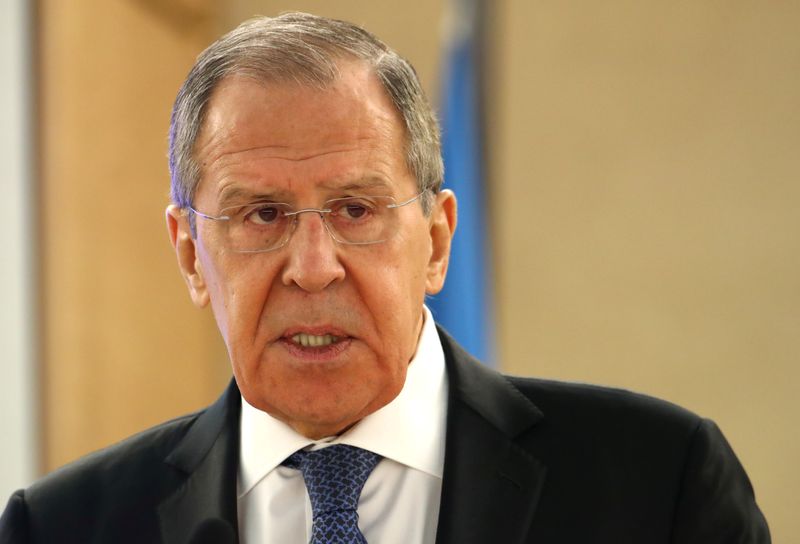 FILE PHOTO: Russian FM Lavrov attends the Human Rights Council