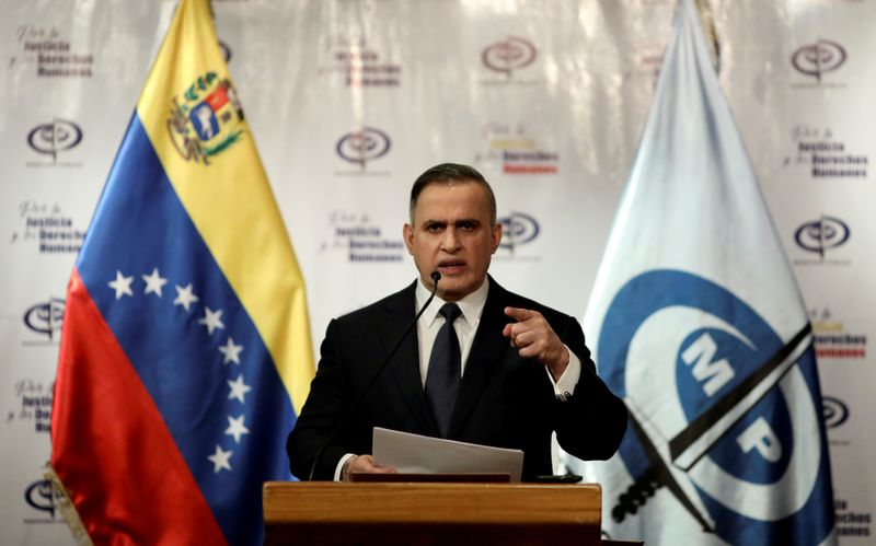 FILE PHOTO: Venezuela’s chief prosecutor Tarek William Saab holds a