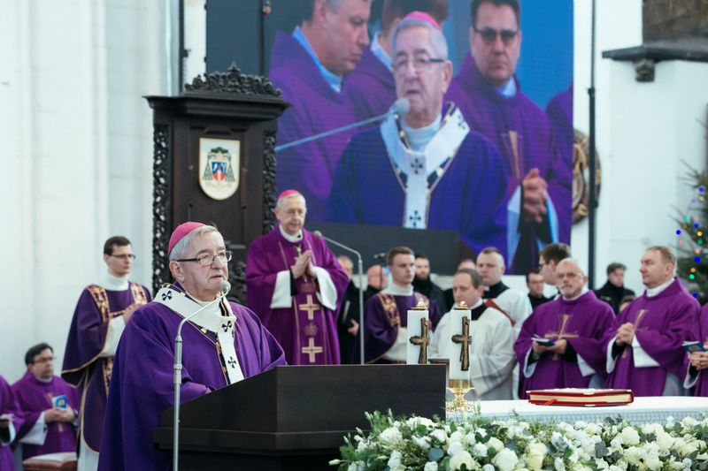 FILE PHOTO: Gdansk Region Archbishop Slawoj Leszek Glodz conducts a