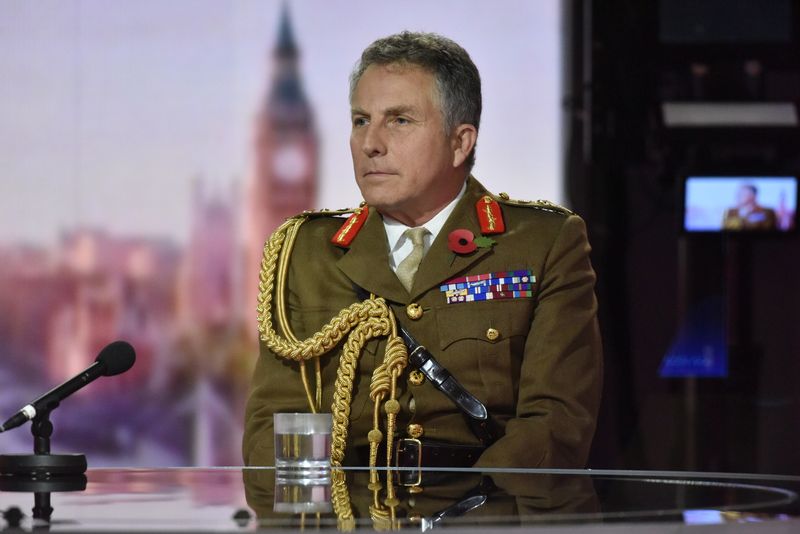 Britain’s Chief of Defence Staff Carter appears on BBC TV’s