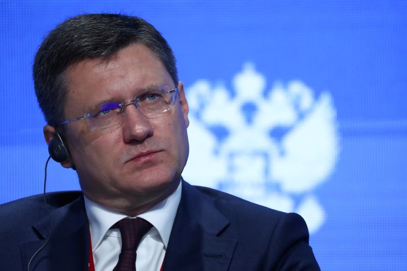 Russian Energy Minister Alexander Novak attends the Energy Week International